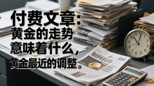 付费文章：黄金的走势意味着什么，如何看待黄金最近的调整-大兵轻创资源库