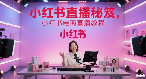 小红书直播秘笈，小红书电商直播教程-大兵轻创资源库