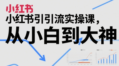 小红书引流实操课，从小白到大神-大兵轻创资源库