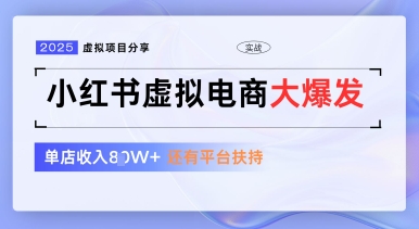 小红书虚拟电商项目，平台大力免费流量扶持，低门槛1拖3玩法-大兵轻创资源库