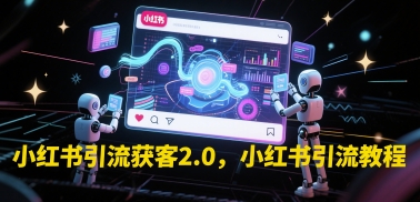 小红书引流获客2.0，小红书引流教程-大兵轻创资源库