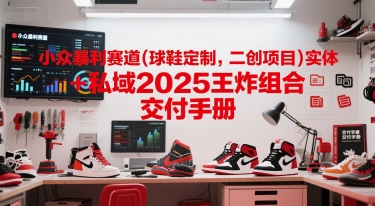 小众暴利赛道(球鞋定制，二创项目)实体+私域2025王炸组合  交付手册-大兵轻创资源库