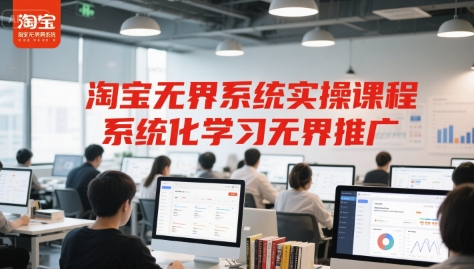 淘宝无界系统实操课程，系统化学习无界推广-大兵轻创资源库