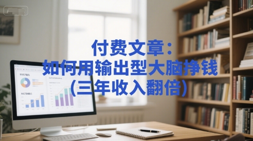 付费文章：如何用输出型大脑挣钱(三年收入翻倍)-大兵轻创资源库