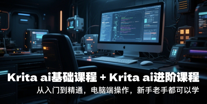 krita ai基础课程+Krita ai进阶课程，从入门到精通，电脑端操作，新手老手都可以学-大兵轻创资源库