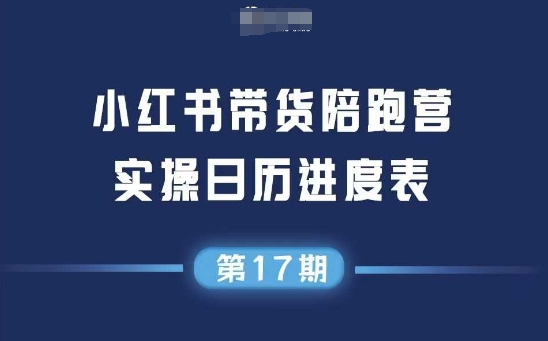 小红书第17期带货陪跑营，不囤货，无不直播，无不投流，通过选品+笔记内容+测品+笔记铺量+矩阵运营打爆款-大兵轻创资源库