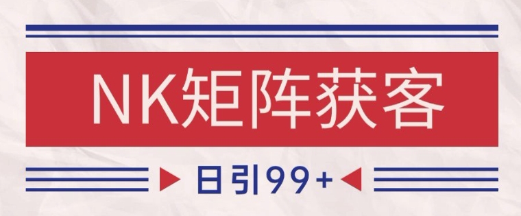小红书某音NK赛道引流获客 自热矩阵日引200+【揭秘】-大兵轻创资源库