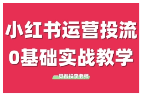小红书运营投流，小红书广告投放从0到1的实战课，学完即可开始投放（更新）-大兵轻创资源库