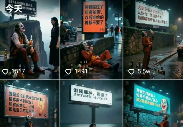 一条视频竟然15W赞！用AI制作小丑自嘲扎心文案视频，当下非常火爆的短视频流量神器-大兵轻创资源库