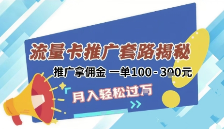 2025年外面卖1500的流量卡项目最新玩法，绿色无门槛对新手非常友好，日入3张+-大兵轻创资源库