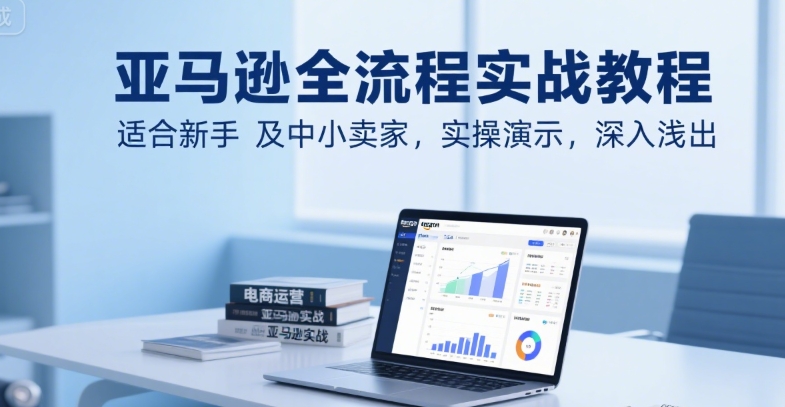 亚马逊全流程实战教程，适合新手及中小卖家，实操演示，深入浅出-大兵轻创资源库