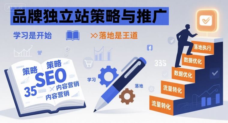 品牌独立站策略与推广，学习是开始，落地是王道-大兵轻创资源库