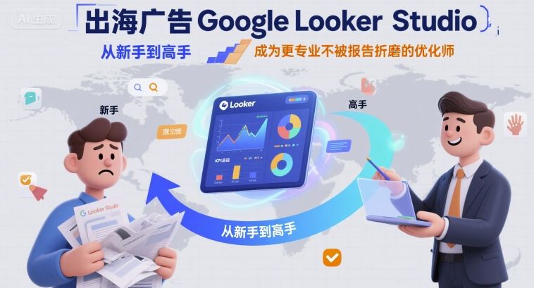出海广告Google Looker Studio从新手到高手，成为更专业不被报告折磨的优化师-大兵轻创资源库