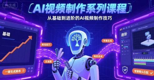 AI视频制作系列课程，从基础到进阶的AI视频制作技巧全涵盖-大兵轻创资源库