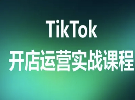 TikTok开店运营实战课程，TK跨境电商实操全流程-大兵轻创资源库
