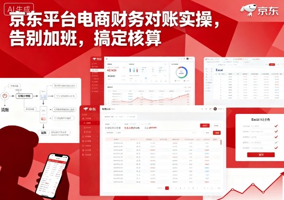 京东平台电商财务对账实操，告别加班，搞定核算-大兵轻创资源库