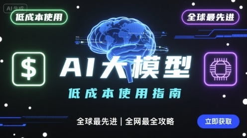 如何低成本使用全球最先进AI大模型，全网最全指南-大兵轻创资源库