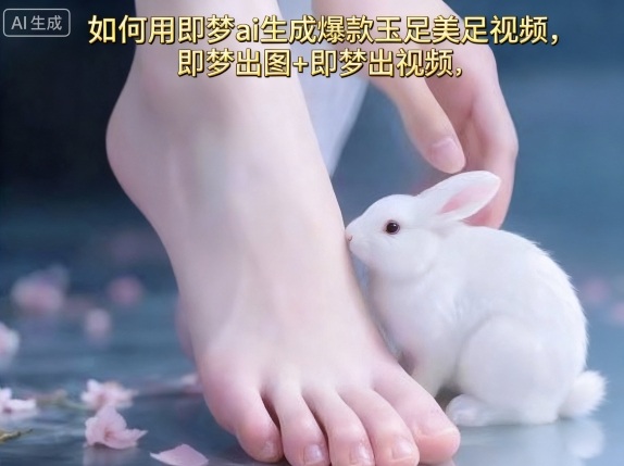 如何用即梦ai生成爆款玉足美足视频，即梦出图+即梦出视频，快速涨粉-大兵轻创资源库