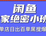 火焱社闲鱼独家绝密小班课-闲鱼单店日出百单黑搜爆破法-大兵轻创资源库