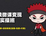 荔枝微课变现实操班:微信号+社群+荔枝微课打造自动化成交闭环系统-大兵轻创资源库