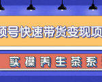 柚子视频号带货实操变现项目,零基础操作养身茶月入10000+-大兵轻创资源库