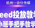 合仕传媒Feed投放教学,手把手教学,开车烧钱必须自己会-大兵轻创资源库
