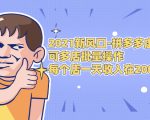 2021新风口-拼多多虚拟店：可多店批量操作，每个店一天收入在200-1000-大兵轻创资源库