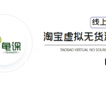 龟课·淘宝虚拟无货源电商5期，全程直播 现场实操，一步步教你轻松实现躺赚-大兵轻创资源库
