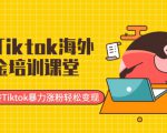 最新Tiktok海外掘金培训课堂：带你玩转Tiktok暴力涨粉轻松变现-大兵轻创资源库