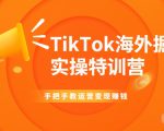 TikTok海外掘金实操特训营：手把手教运营变现赚钱-大兵轻创资源库