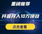 星哥抖音中视频计划：单号月入3万抖音中视频项目，百分百的风口项目-大兵轻创资源库