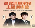 高效流量承接主播训练营：快速提升主播能力,实现100万销售直播间-大兵轻创资源库