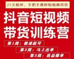 李鲆·抖短音视频带货练训营第五期,手把教手你短视带频货,听照话做,保证出单-大兵轻创资源库