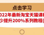 樊剑2022年最新淘宝天猫课程-转化率至少提升200%系列教程(高级)-大兵轻创资源库