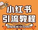 小红书运营引流全系列课程，每天引流100精准粉-大兵轻创资源库