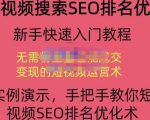 宋老师·短视频搜索SEO优化，教你10分钟创作一个短视频，三天排名上第一-大兵轻创资源库