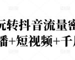2022玩转抖音流量密码，(直播+短视频+千川)-大兵轻创资源库