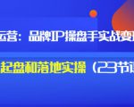 秒懂代运营:品牌IP操盘手实战赚钱,0-1起盘和落地实操(23节课程)价值199-大兵轻创资源库