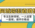 同城跨渠道销售，专注生鲜领域，一人运营一座城，避开价格战-大兵轻创资源库