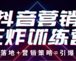 抖音营销王炸训练营,实操落地+营销策略=引爆流量(价值8960元)-大兵轻创资源库