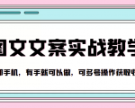 抖音图文文案实战教学,一部手机,有手就可以做,可多号操作获取收益-大兵轻创资源库