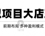 虚拟项目月入几万大店玩法分享,多店操作利润倍增(快速起店盈利)-大兵轻创资源库