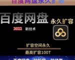 百度网盘无限扩容技术,外面卖399的,无论自己用还是用做引流都可以-大兵轻创资源库