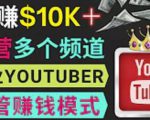 同时运作多个Youtube频道,不露脸,不录音,轻松制作热门节目,月入过万美元-大兵轻创资源库