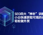 SEO四大“神补”训练营,小白快速获取可观的谷歌流量,轻松做外贸-大兵轻创资源库