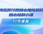 好物混剪付费随心推投放玩法，随心投放小课（11节课程）-大兵轻创资源库