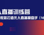 无人直播训练营:手把手教您打造无人直播操盘手(16节课时)-大兵轻创资源库