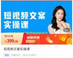 小秋·短视频文案实操课,从0到1教你做短视频的经验技巧-大兵轻创资源库