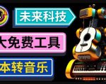 抢先体验未来Ai科技-文本转音乐工具,只需输入文字描述,即可创作歌曲和音乐-大兵轻创资源库
