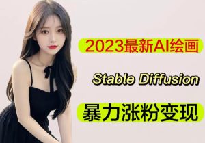 2023最新AI绘画Stable Diffusion，原创不用愁日赚1000+【软件+教程】-大兵轻创资源库